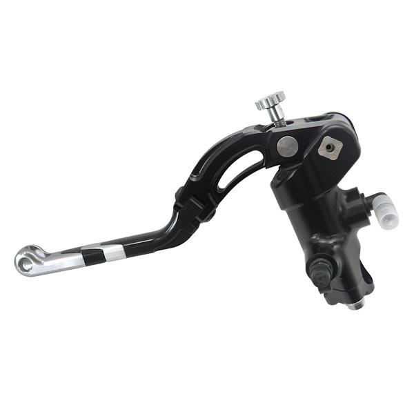 Accossato black radial clutch master cylinder PRS 16x15-16-17 long silver lever revolution