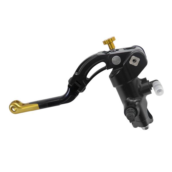 Accossato black radial clutch master cylinder PRS 16x15-16-17 medium gold lever revolution