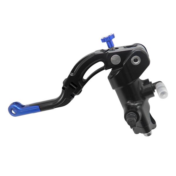Accossato black radial clutch master cylinder 16x18 short blue lever revolution