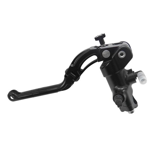 Accossato black radial clutch master cylinder 16x18 long black lever revolution