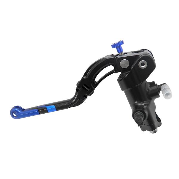 Accossato black radial clutch master cylinder 16x16 long blue lever revolution