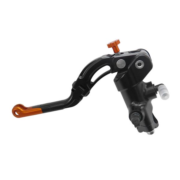 Accossato black radial clutch master cylinder 16x16 medium orange lever revolution