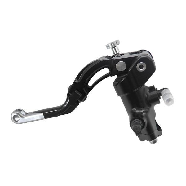 Accossato black radial clutch master cylinder 16x16 short silver lever revolution