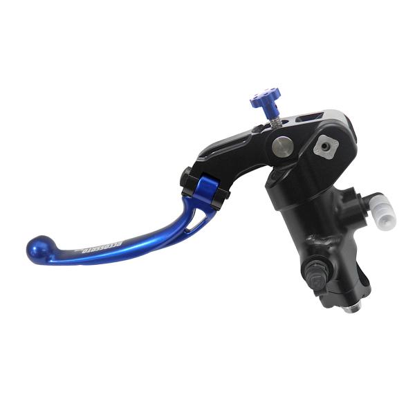 Accossato black radial clutch master cylinder PRS 14x15-16-17 short blue folding lever