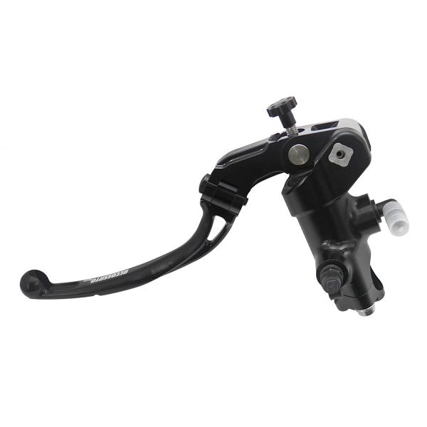 Accossato black radial clutch master cylinder PRS 14x15-16-17 long black folding lever RST