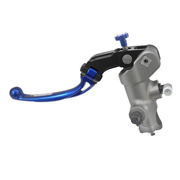 Accossato black radial clutch master cylinder PRS 15x15-16-17 short blue folding lever