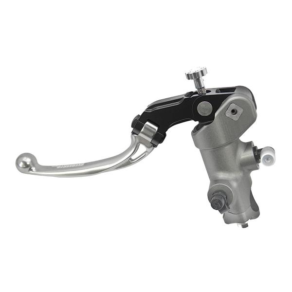 Accossato black radial clutch master cylinder PRS 15x15-16-17 short silver folding lever