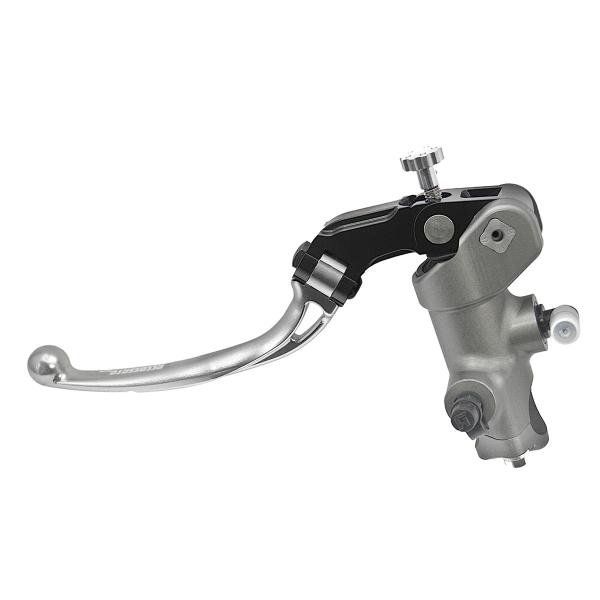 Accossato black radial clutch master cylinder PRS 17x15-16-17 long silver folding lever