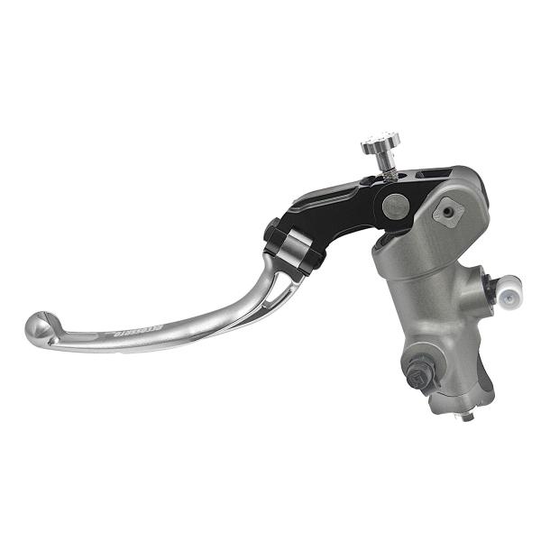 Accossato black radial clutch master cylinder PRS 17x15-16-17 long silver folding lever RST