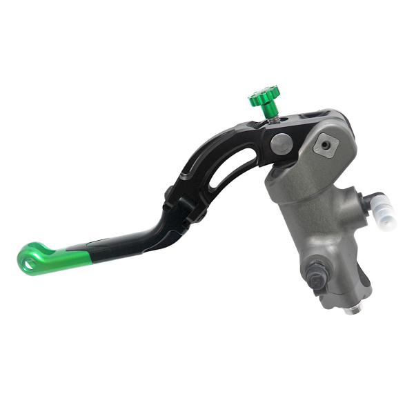 Pompa frizione radiale Accossato CNC PRS 16x15-16-17 leva media verde revolution