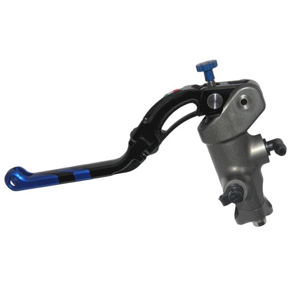 Pompa frizione radiale Accossato CNC 16x18 leva lunga blu revolution