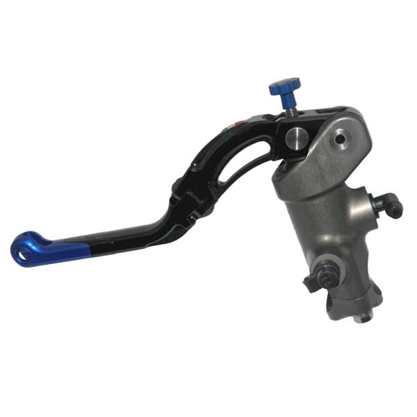 Pompa frizione radiale Accossato CNC 16x18 leva media blu revolution