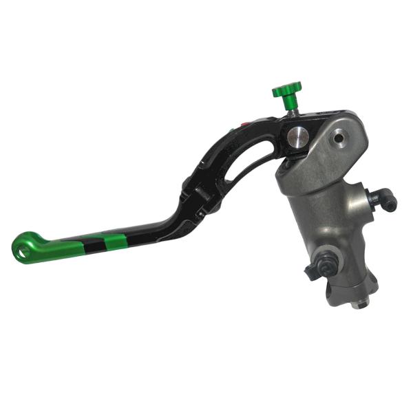 Pompa frizione radiale Accossato CNC 16x18 leva lunga verde revolution