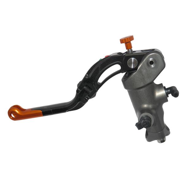 Pompa frizione radiale Accossato CNC 16x18 leva media arancione revolution