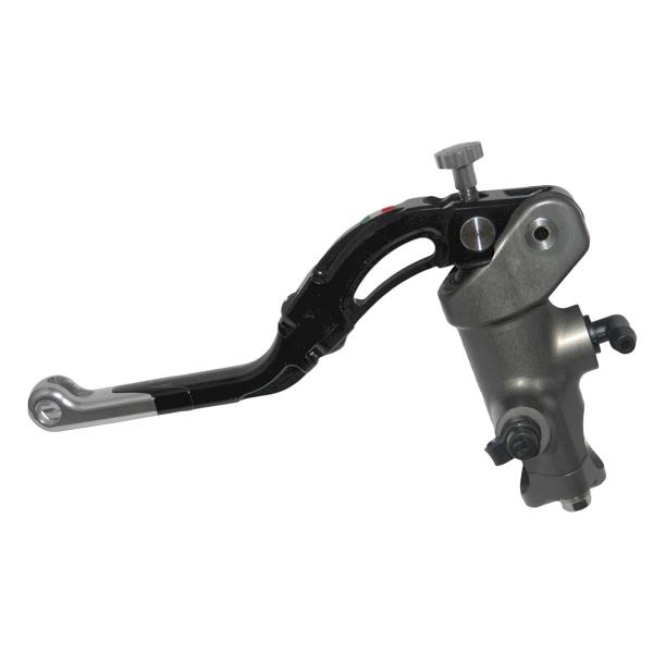 Pompa frizione radiale Accossato CNC 16x18 leva media argento revolution