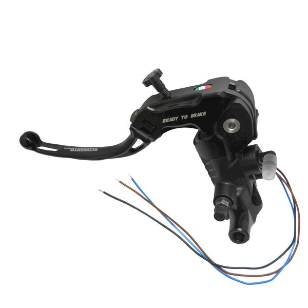 Pompa frizione radiale Accossato Ready To Brake 16x16 leva corta nera snodata RST M10