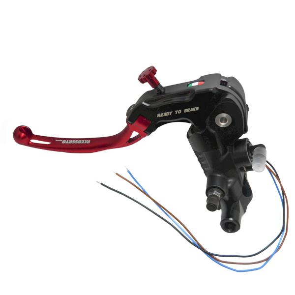 Pompa frizione radiale Accossato Ready To Brake 16x16 leva corta rossa snodata RST M8