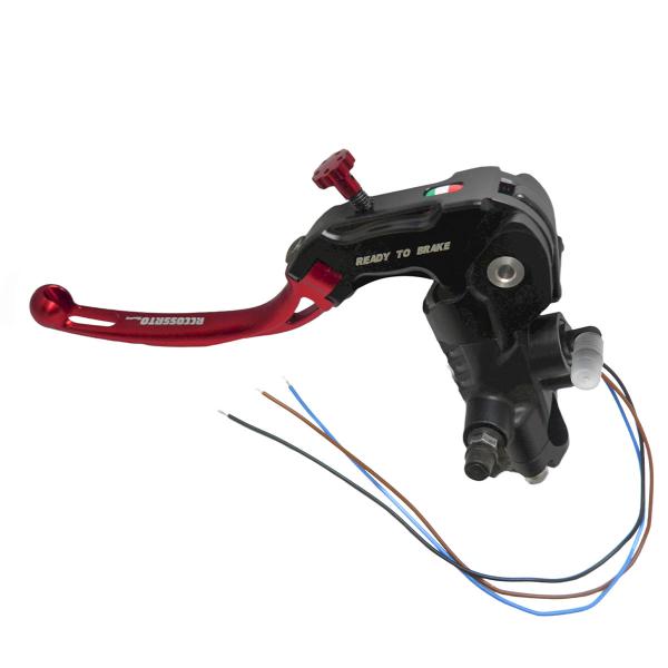 Pompa frizione radiale Accossato Ready To Brake 16x16 leva corta rossa snodata RST