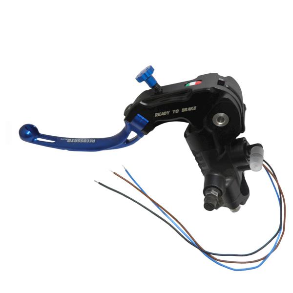 Pompa frizione radiale Accossato Ready To Brake 16x18 leva corta blu snodata RST