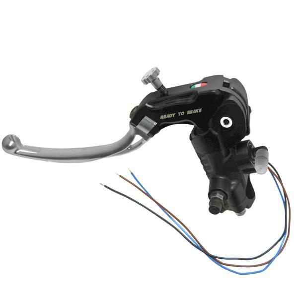 Accossato radial clutch master cylinder 16x18 Ready To Brake long silver folding lever RST