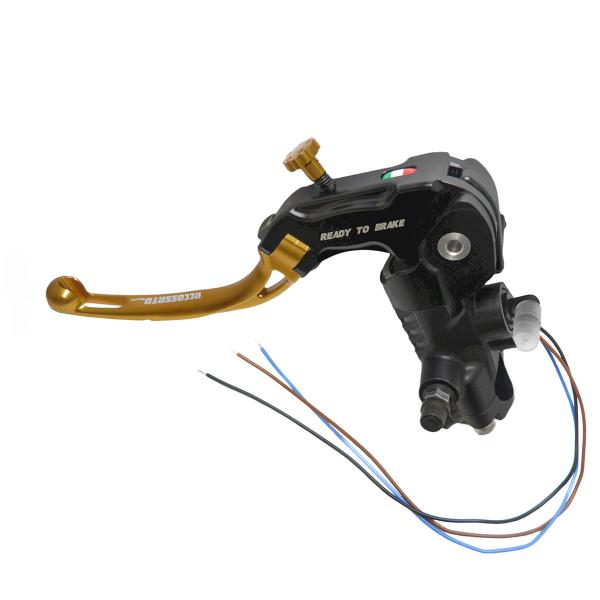Pompa frizione radiale Accossato Ready To Brake 16x18 leva corta oro snodata RST