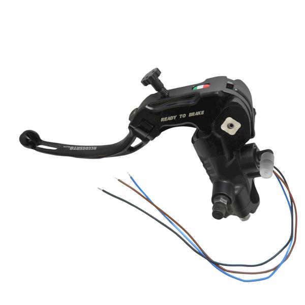 Pompa frizione radiale Accossato Ready To Brake PRS 16x15-16-17 leva corta nera snodata RST