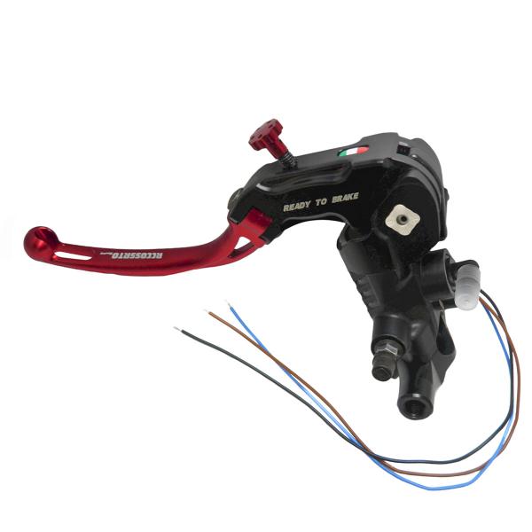 Pompa frizione radiale Accossato Ready To Brake PRS 16x15-16-17 leva corta rossa snodata RST M8