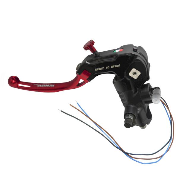 Pompa frizione radiale Accossato Ready To Brake PRS 16x15-16-17 leva corta rossa snodata RST