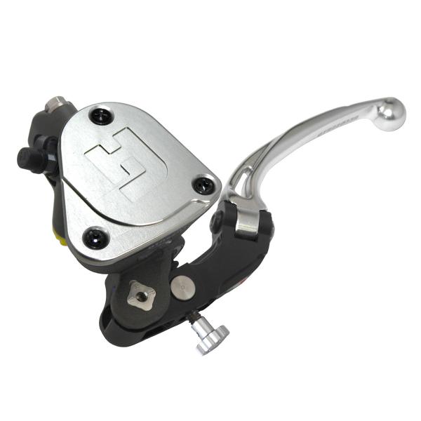 Pompa frizione radiale Accossato vaschetta integrata PRS 16x15-16-17 leva corta argento snodata