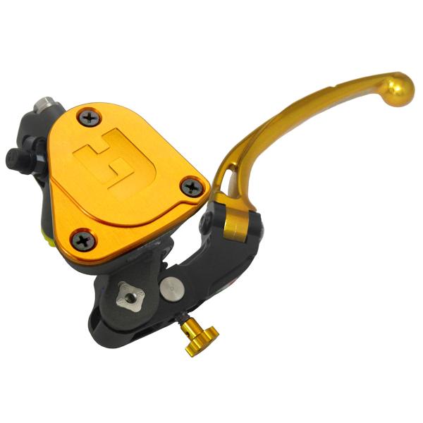 Pompa frizione radiale Accossato vaschetta integrata PRS 16x15-16-17 leva lunga oro snodata