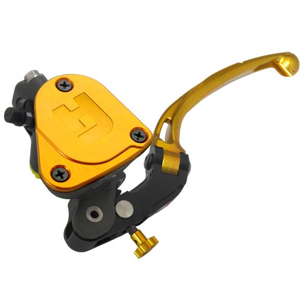 Pompa frizione radiale Accossato vaschetta integrata 16x16 leva lunga oro snodata RST