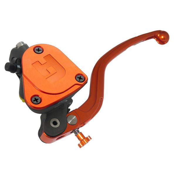 Pompa frizione radiale Accossato vaschetta integrata 16x16 leva lunga arancione fissa RST