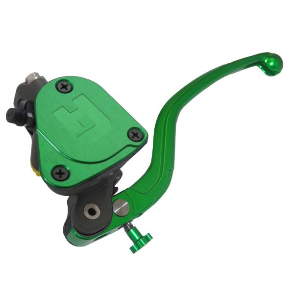 Pompa frizione radiale Accossato vaschetta integrata 16x18 leva lunga verde fissa RST