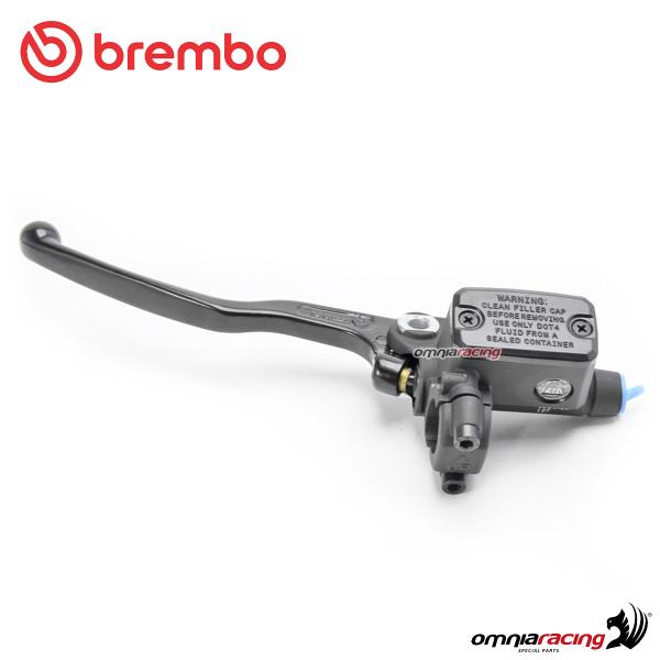 Pompa Frizione Assiale Brembo PS13 Nera leva nera Serbatoio integrato
