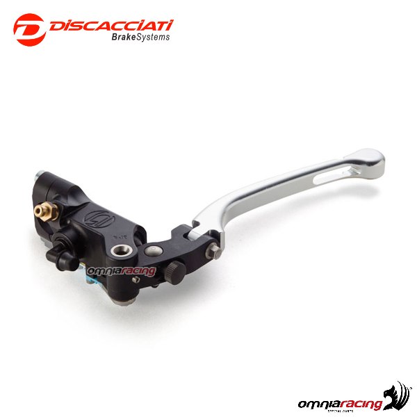 Pompa frizione radiale Discacciati 19 mm leva argento forata 1" pollice