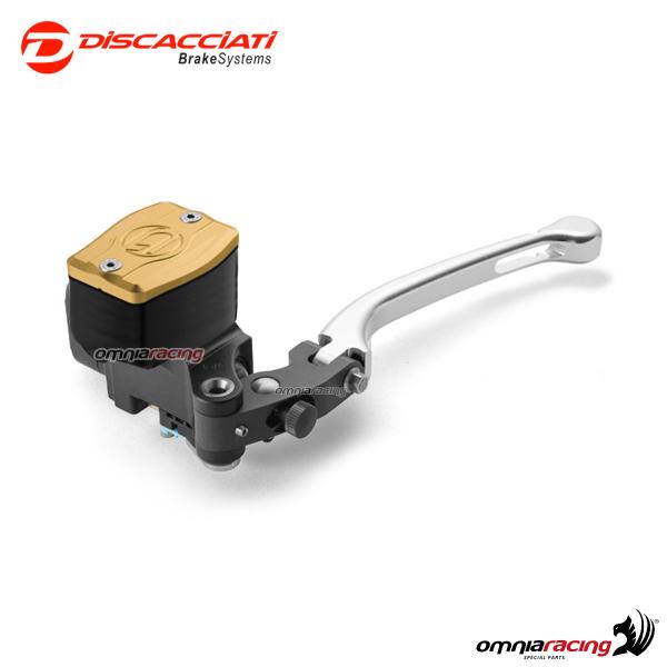 Pompa frizione radiale Discacciati 19serbatoio rettangolare leva argento forata tappo champ 1" inch