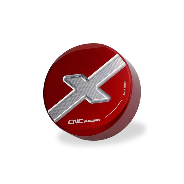 CNC Racing rear brake red fluid reservoir cap Ducati DesertX 937 2022-2023