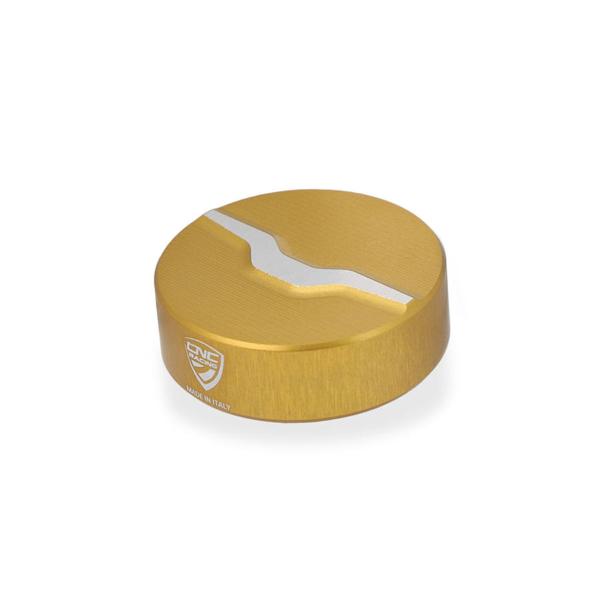 CNC Racing clutch gold fluid reservoir cap Moto Guzzi V100 Mandello 2022-2023