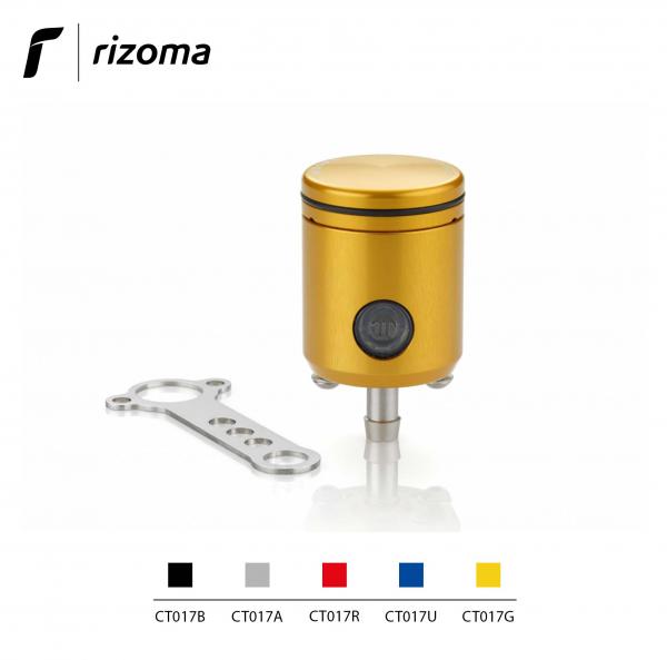 Serbatoio fluido olio Rizoma per pompa frizione con oblo colore oro
