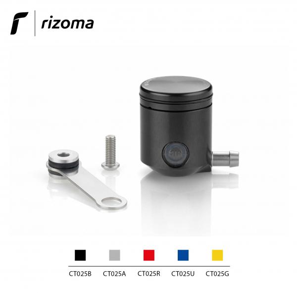 Serbatoio fluido olio Rizoma per pompa frizione con oblo colore nero