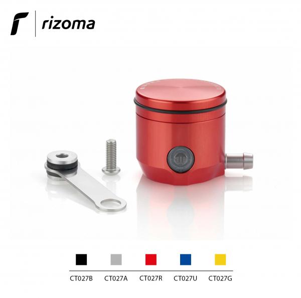 Serbatoio fluido olio Rizoma per pompa freno anteriore colore rosso