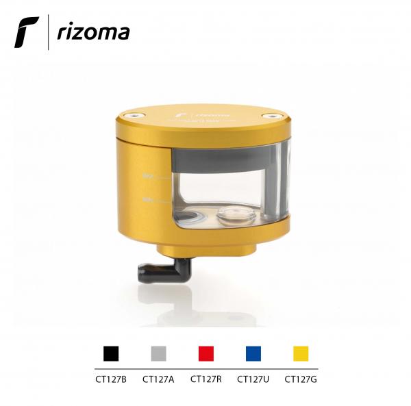 Serbatoio fluido olio Rizoma per pompa freno con finestra colore oro