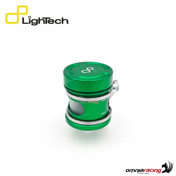 Lightech 16c rear brake / clutch fluid reservoir tank in green aluminum