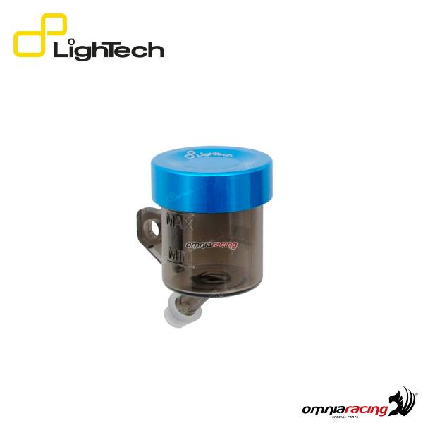 Lightech serbatoietto fluido olio freno posteriore/frizione 16cc fume con tappo alluminio cobalto
