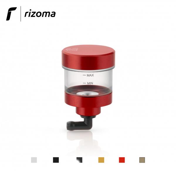 Serbatoio fluido olio Rizoma Pure per pompa frizione vaschetta trasparente colore rosso