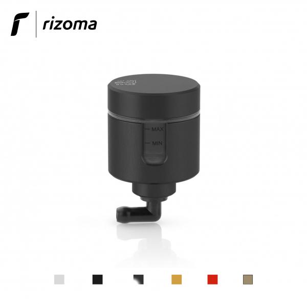 Serbatoio fluido olio Rizoma Notch per pompa frizione con indicatore di livello colore nero opaco