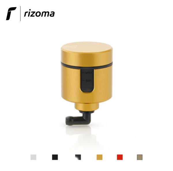 Serbatoio fluido olio Rizoma Notch per pompa frizione con indicatore di livello colore oro