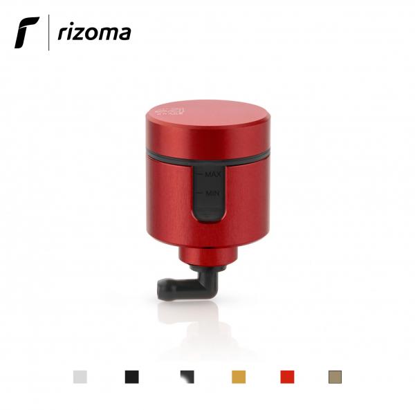 Serbatoio fluido olio Rizoma Notch per pompa frizione con indicatore di livello colore rosso