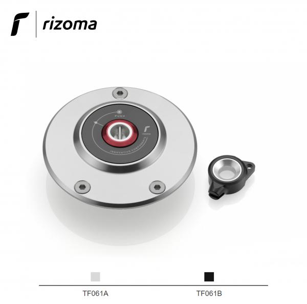 Tappo serbatoio benzina Rizoma colore argento per Yamaha YZF R6 2003>2016