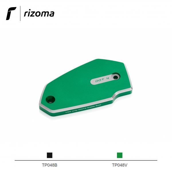 Rizoma TP048V verde - tappo serbatoio fluido freno anteriore per Kawasaki Z650 / Z900 2017>